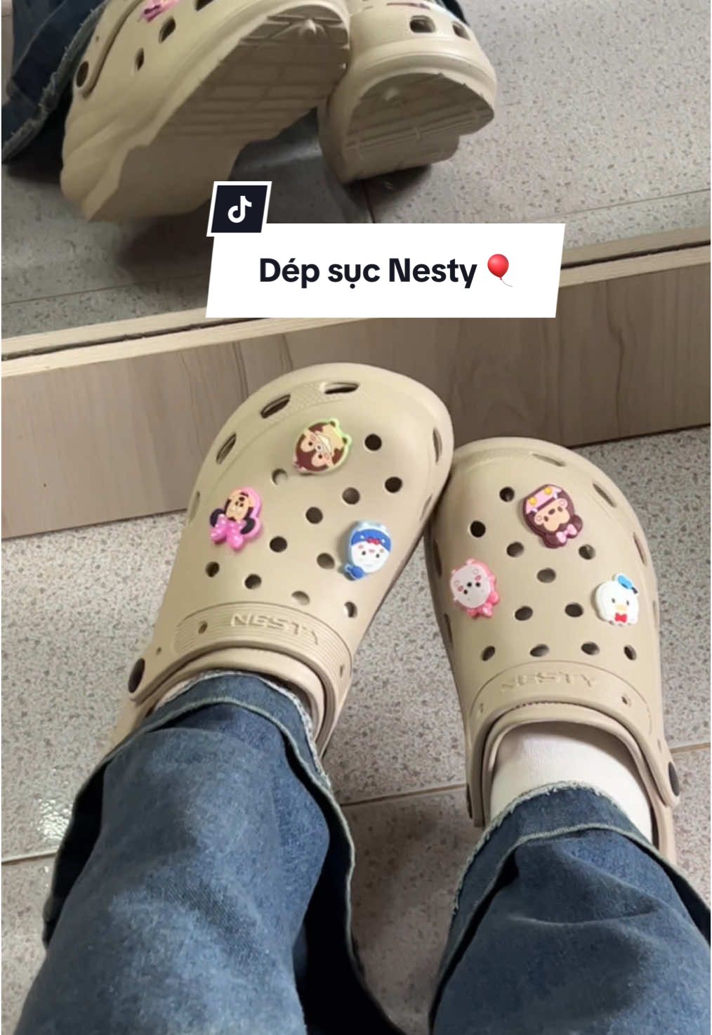 Dép sục đế cao Nesty #tpl #tplmedia #review #thaoji #thaojireview 