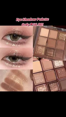 New COD 9 Colors Caramel Brown Eye Shadow Palette Pearly Matte Earth Color Eyeshadow Pallete Shiny Sequins Eye Pigments Lasting Makeup matte long lasting effect eyeshadow matte pearl acrylic material  makeup loose powd Only ₱56.00!#makeup #bestseller #tiktokaffiliate #legit💯 #tiktokafilliate 