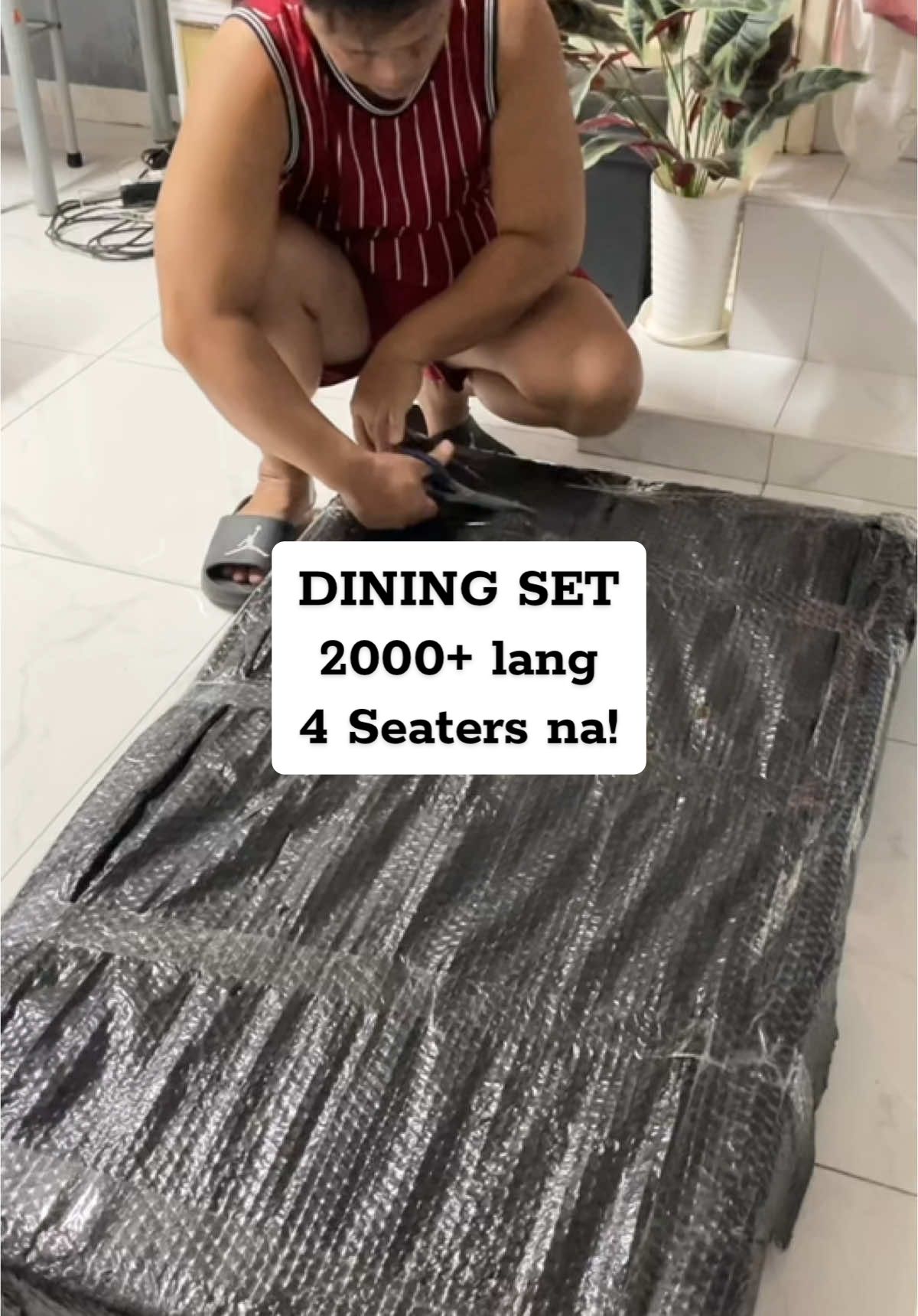 AV 175: DINING SET ✅ 2000+ lang 4 Seaters na! #diningset #diningtable #fyp #foryou 