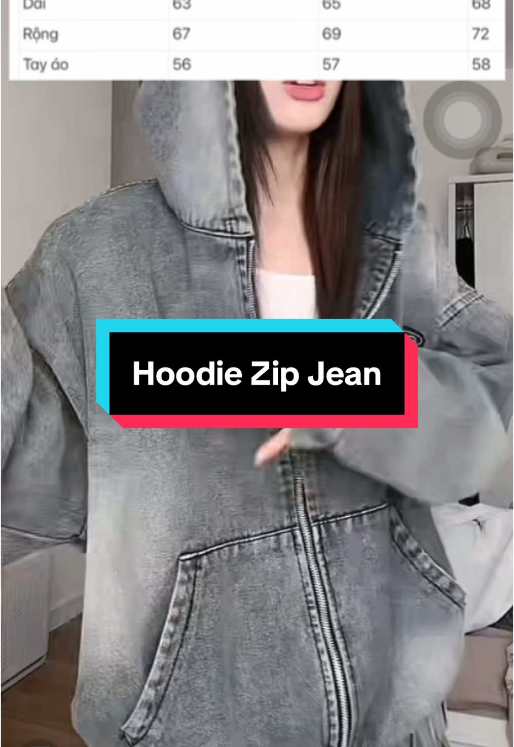 Hoodie Zip Jean Nam Nữ#CapCut #xuhuong #banhangtiktokshop #fyp #thoitrang #jeans #hoodie #hoodiezip 