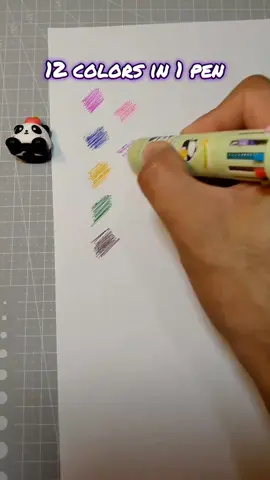 Panda nmn🐼 #multicoloredpen #ballpen #art 