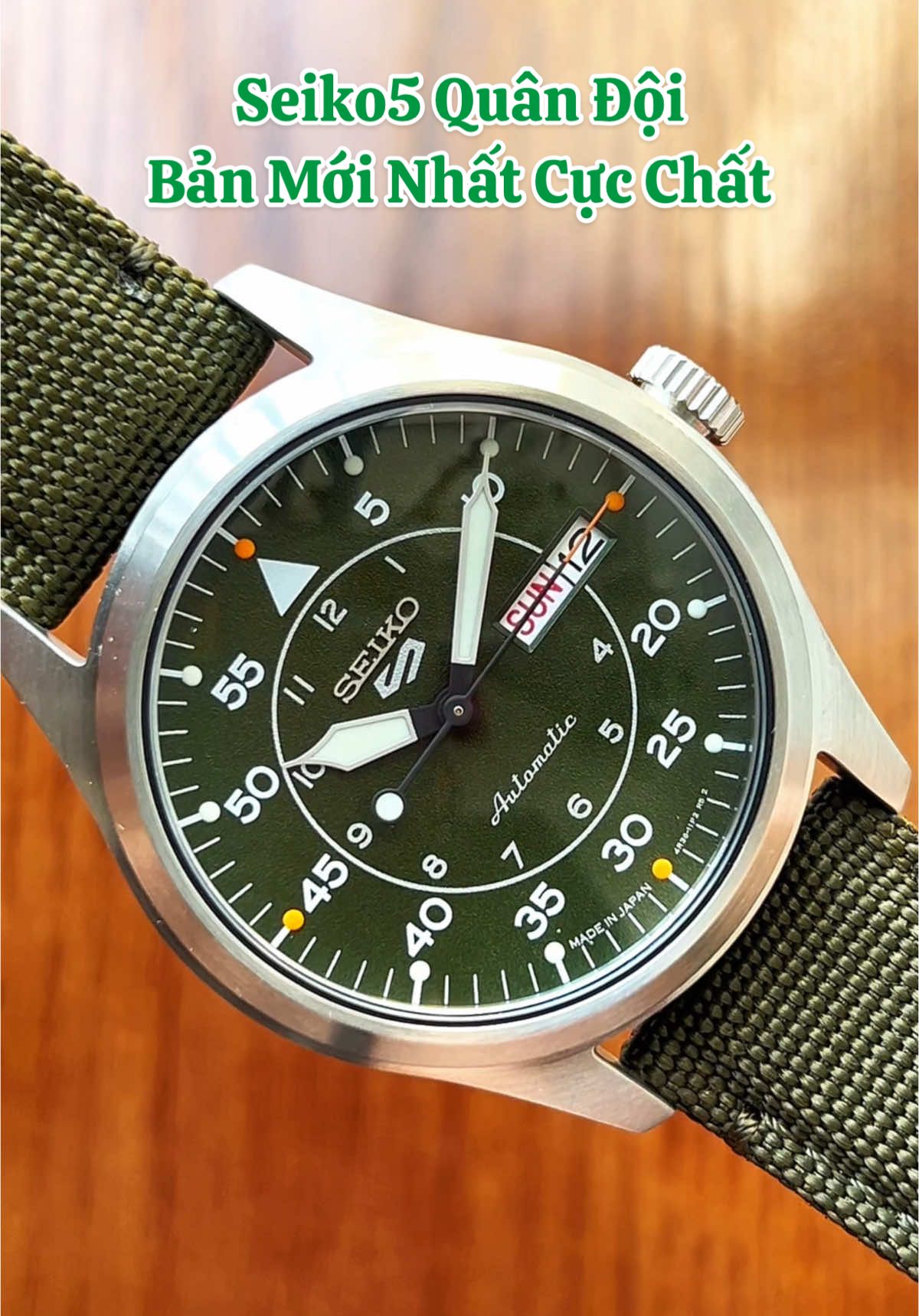 Seiko5 Quân Đội Bản Mới Nhất Cực Chất #dongho #giare #watches #donghoco #foryou #donghonhat #donghonam #donghochinhhang #seiko 