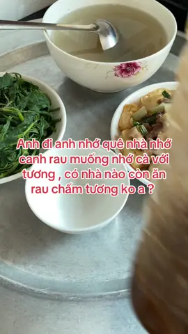 Rau muống chấm tương còn nhà nào ăn ko nhỉ ? #hưngyen #tương #hanoifood #