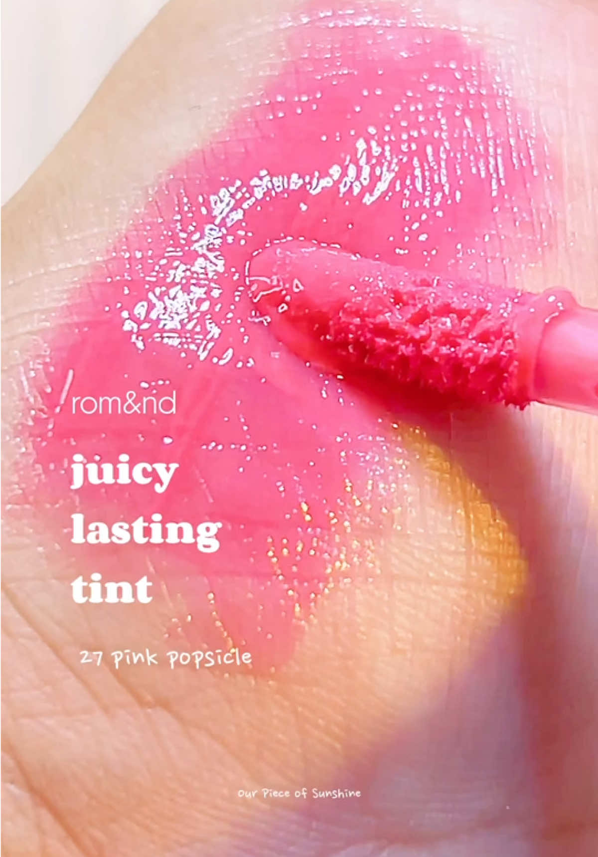 This shade of pink looks so refreshing. Get this juicy lasting tint at @romand Philippines Shop.  #romand #romandphilippines #juicylastingtint #pinkpopcicle #liptint #lastingliptint #fyp #lips #makeup #tiktokshop #CapCut 