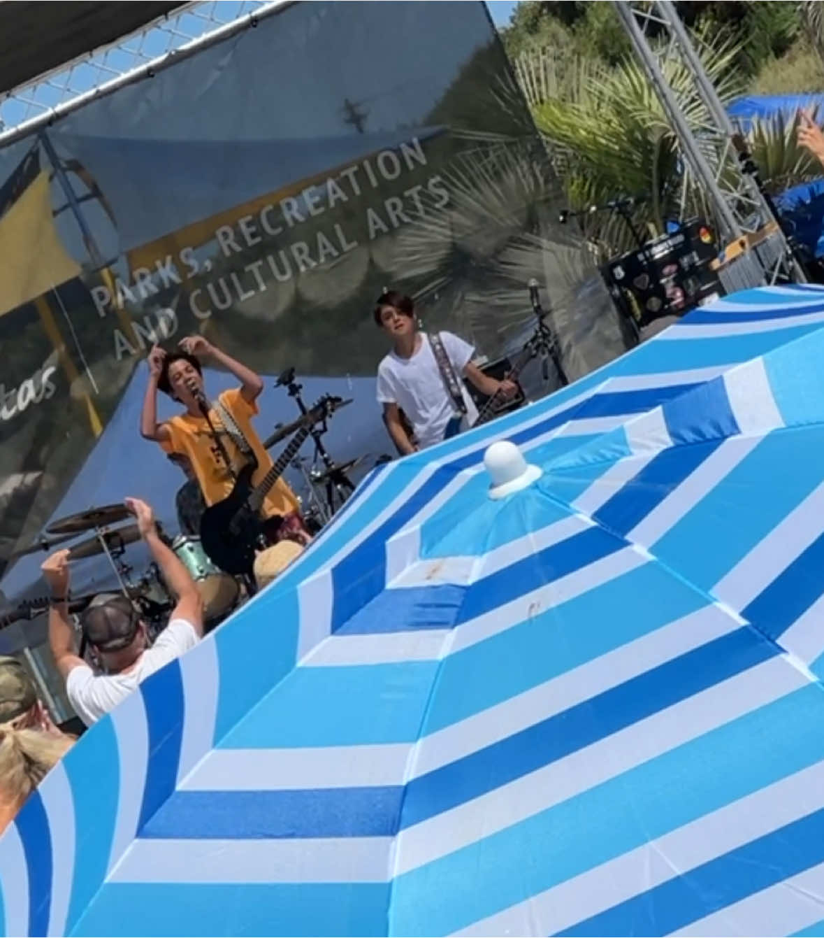 Another summer concert performance from lasr sunmer… @dylantrueblood @Cameron Trueblood @Ethan Trueblood @Mason Trueblood @TRUEBLOOD #beachband #fourbrothers 