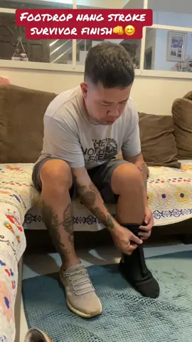 Footdrop finish 👊😊🙏🏼 #fyp #follow #stroke #strokerecovery #philippines #guiguinto #strokesurvivor #akaysapwd #friends #fb #asian #health #akaynisol #morningroutine #tiktoktrending 
