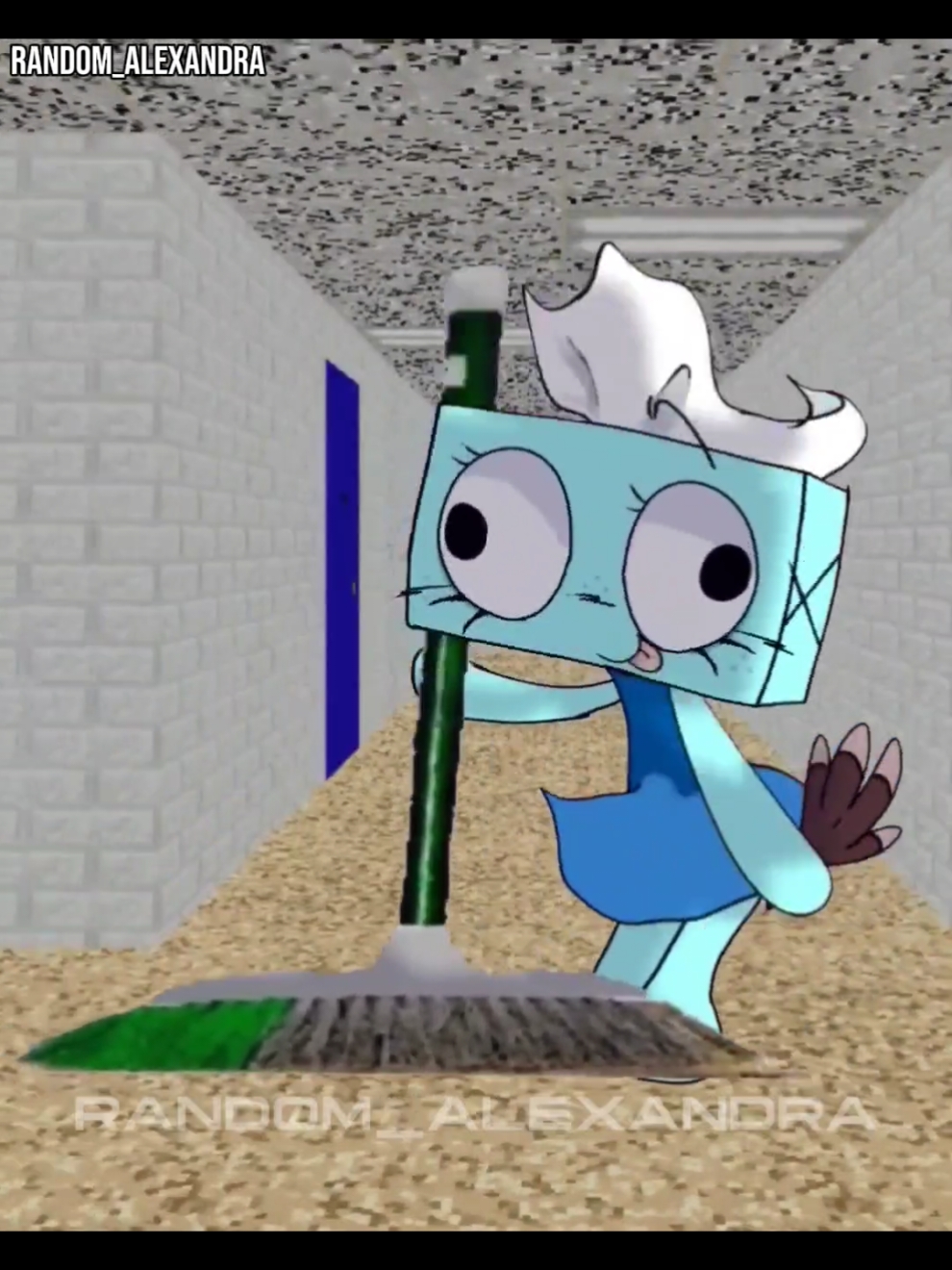 GOTTA SWEEP AND TISHA 🧹🩵💚 #aligntmotion #meme #trend #fpyシ #fpy #trending #dandysworldroblox #dandysworld #tisha #tishadandysworld #gottasweep #baldibasics #funny #fpy #fpyシ 