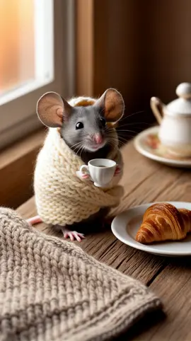 Mouse drinking coffee. #mouse  #rat  #wizard #ratsoftiktok #rodent #coffee #tea #foryou #foryoupage #fy #fyp #fypage #fypシ゚viral #viraltiktok #PetsOfTikTok 