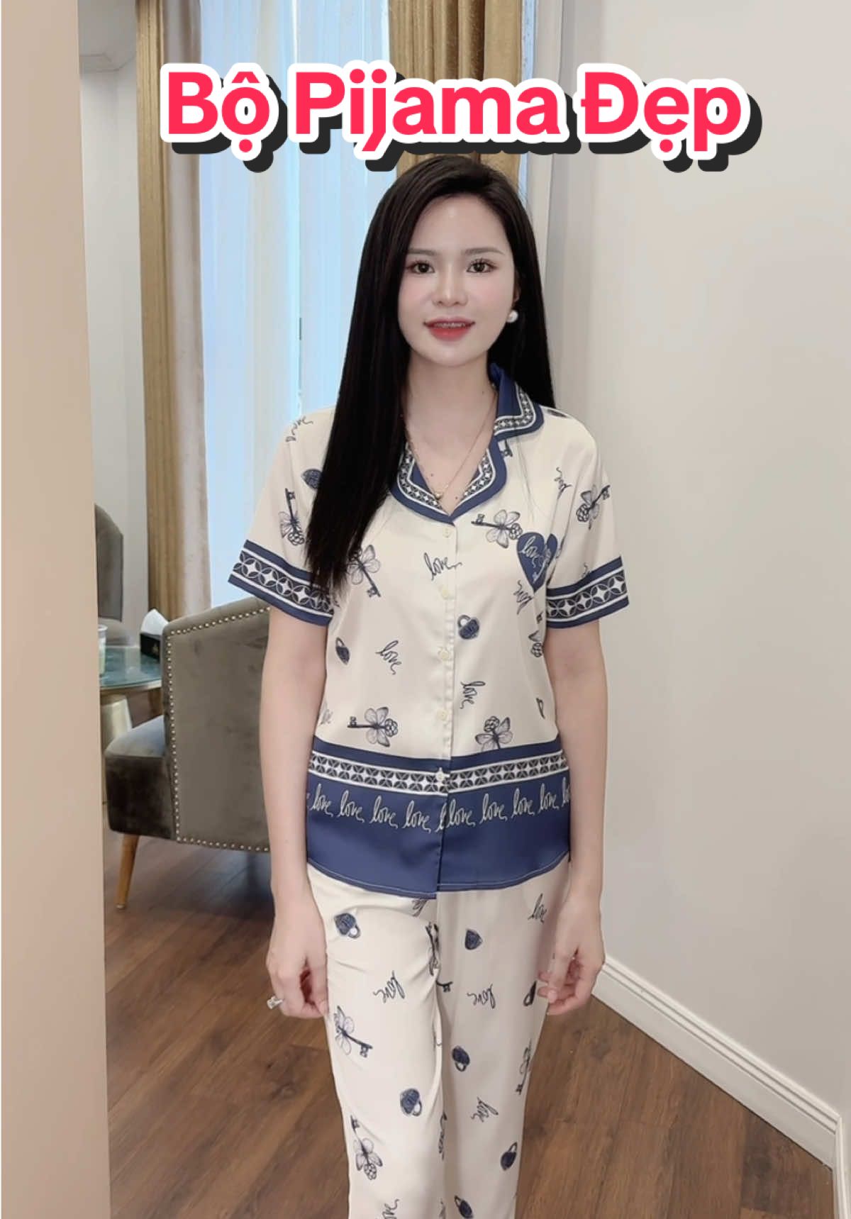 Bộ pijama CLOVER, bộ đồ thiết tay cộc quần dài phối hoạ tiết khoá #champhan #champhanreview #châmphan #review #dobo #dobomacnha #doboxinh #bongu #dolua #setbongu #doluaxinh #pijama #thoitrangmacnha #thoitrangnu 