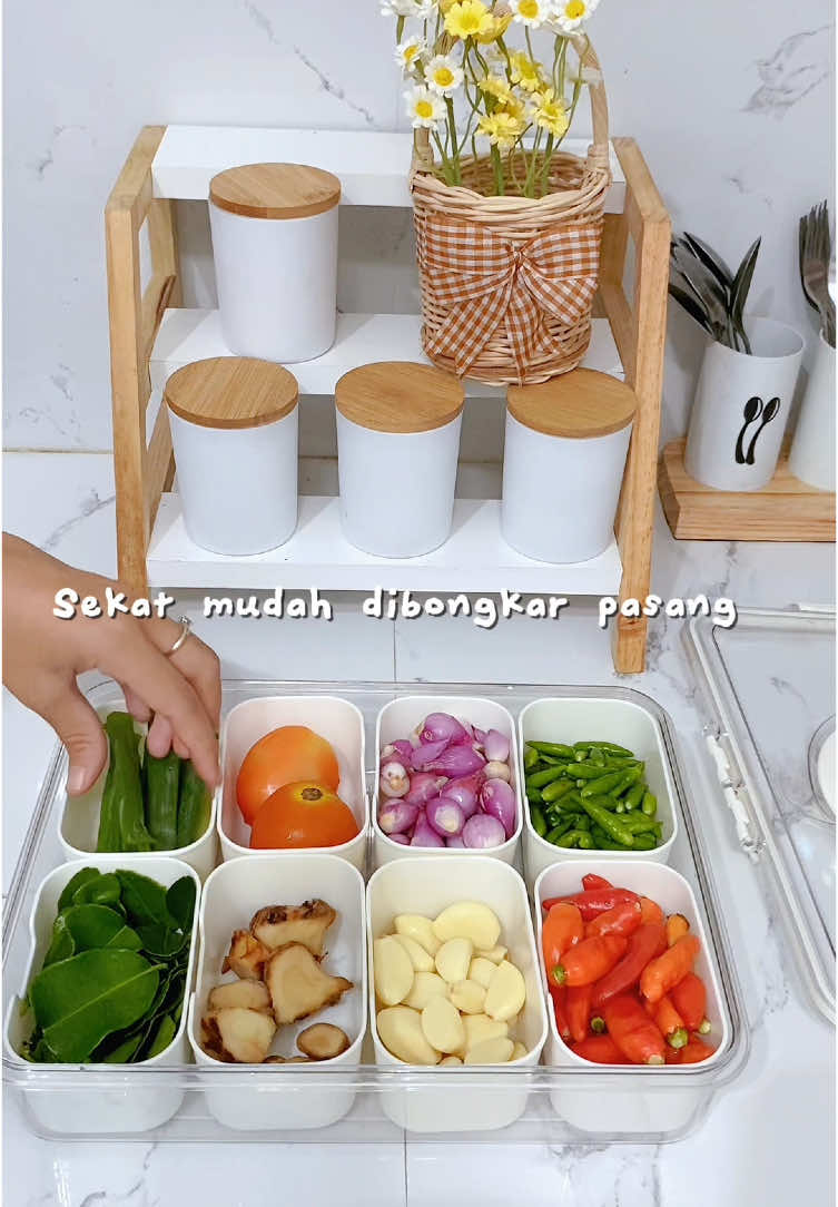 Perbumbuan jadi lebih rapi karna pake ini ✨🥰#foodpreparation #foodcontainer #fypシ #dapursederhana 