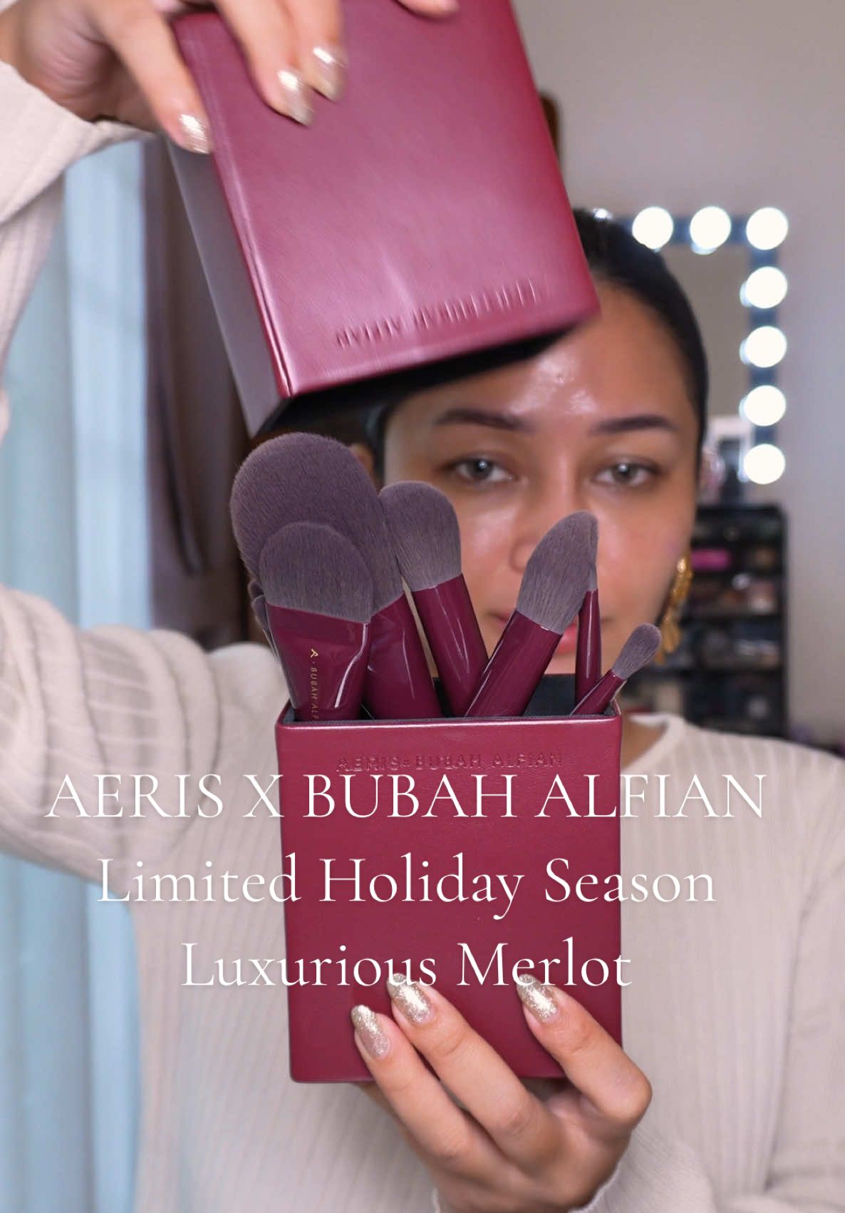 @Aeris Beaute x @Bubah Alfian  Limited Holiday Season • Luxurious Merlot #brush #yfp #viral 