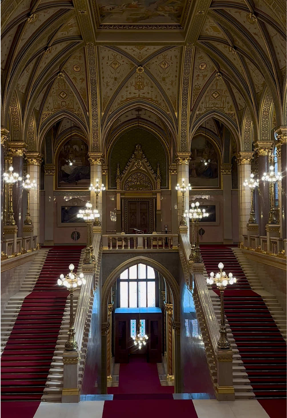 Inside of Budapest Parliament.         #visitbudapest #budapest #traveling #traveltok #aroundtheworld #vanderlust #fyp #viralvideos 