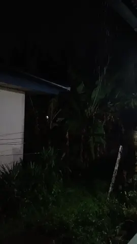 Hujan deras di mes kosong Papua🌨Orang-orang pada mudik  #horror #seram #hujan #rain #night 