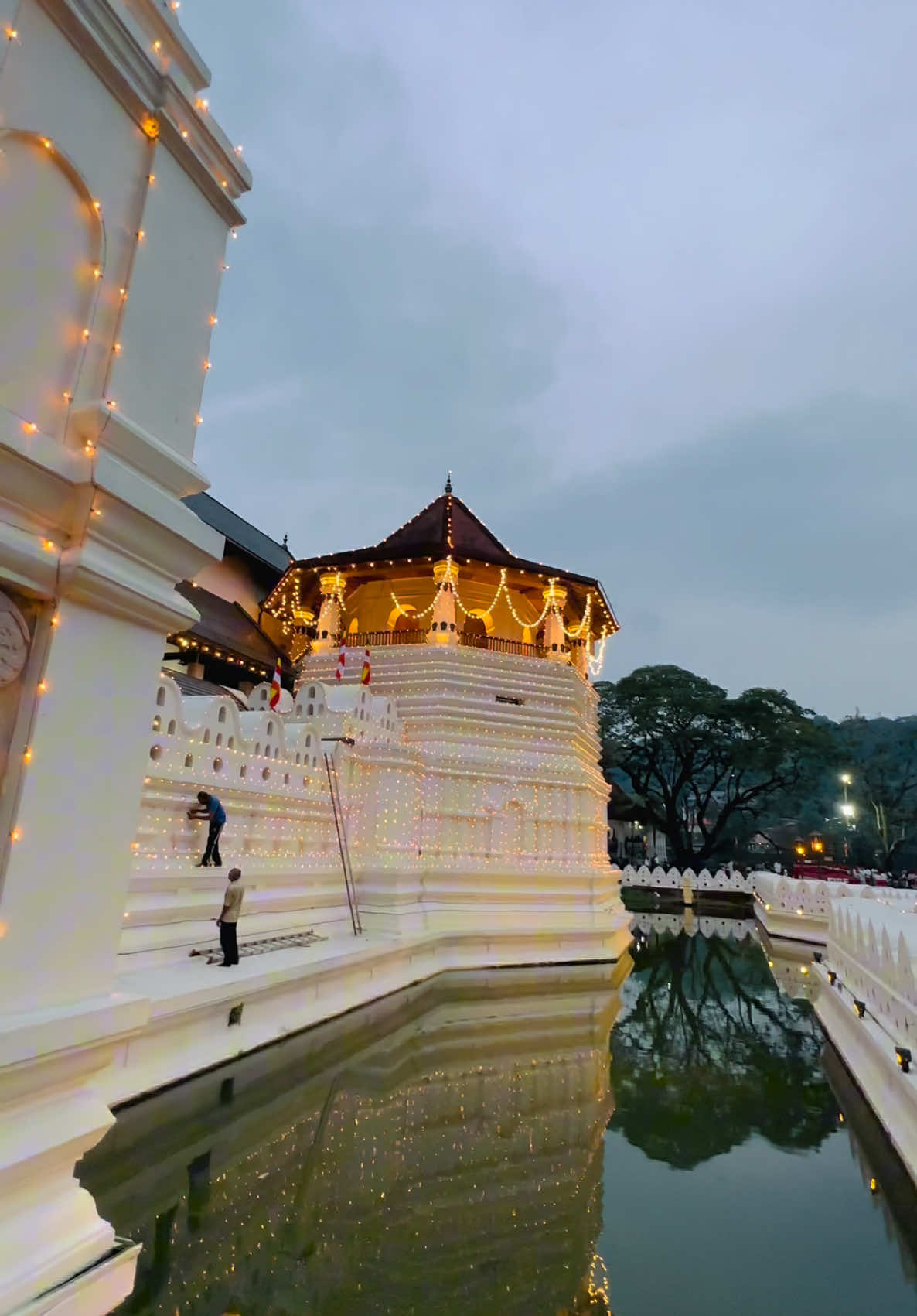මිහිපිට දෙව්ලොව💫  #sridaladamaligawa #templeofthetooth #kandy @Buddika Roshan 