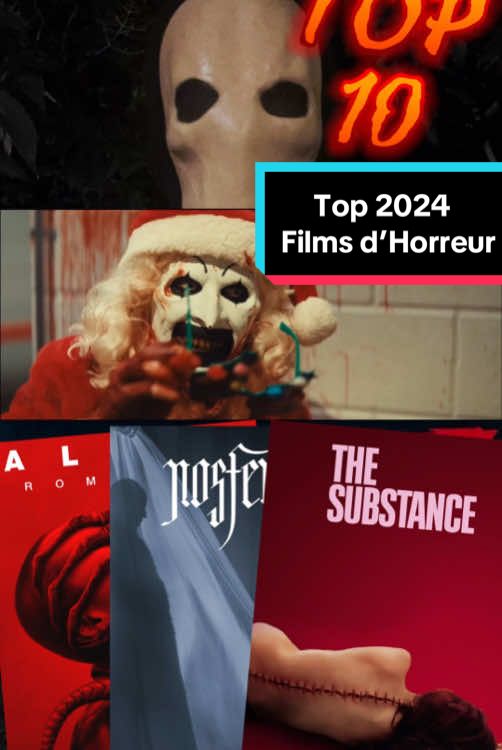 Top Films d’Horreur 2024 !  #FilmHorreur #Top #2024 #Top10 #2024 #OnRegardeQuoi #Horreur #Alien #LongLegs #Terrifier3 #Nosferatu #TheSubstanxe #Choc #Peur #Cinéma #Nouveauté #SortieCinéma #HorrorTok #FakeBody #FakeBlood #FakeSituation #TikTokHorreur #TW #TriggerWarning  