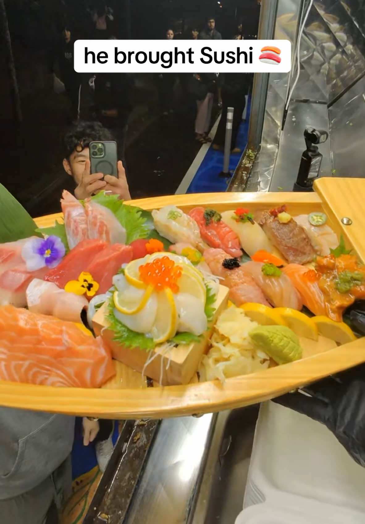 he brought Sushi 🍣