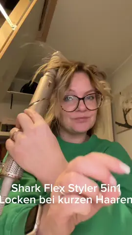 Wo ein Wille ist, ist auch ein Weg ☺️ #shark #locken #kurzhaar #einfachmalmachen #hairtools #sharkflexstyle 