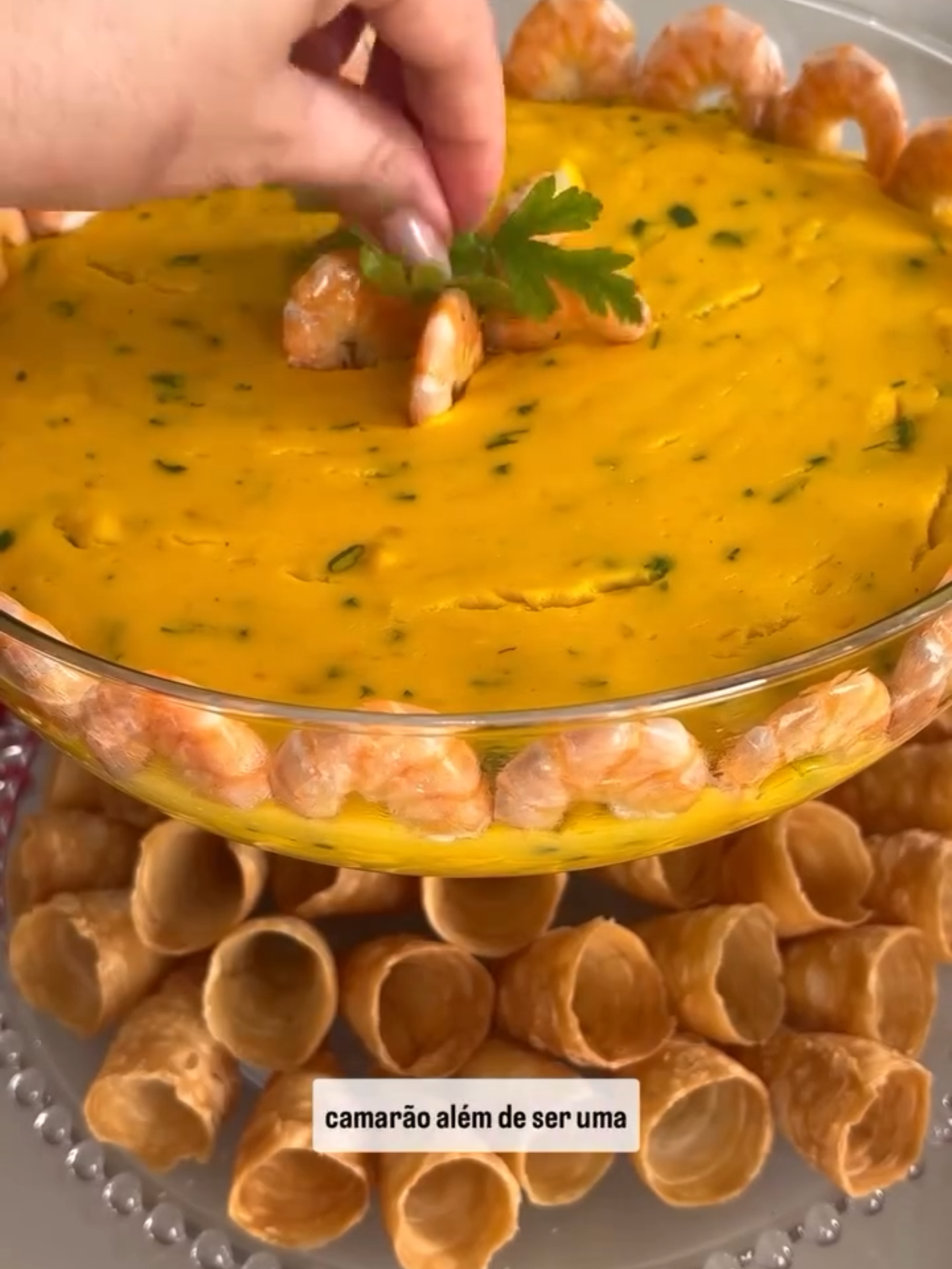 reme de camarão delicioso e perfeito para descorar a sua mesa de natal🍤. . . Receita: 200 gramas de camarão tutoia especial ✔️ 02 garrafas pequenas de leite de coco ✔️ Azeite de dendê ✔️ 02 caixinhas de creme de leite ✔️ Cebola e alho picado ✔️ Sal a gosto ✔️ Bastante cheiro verde misto ✔️ . Já salva o vídeo pra ajudar você a fazer a receita 😉 #camarao#receitas #receitasimples #receitastiktok