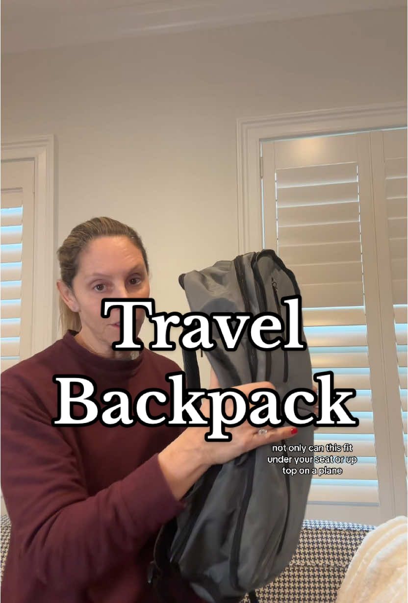 This Travel Backpack by #lovevook is a major necessity as it goes below your seat or overhead on a plane! So much space in this bag!#backpack #luggage #travelaccessories #packing #weekender 