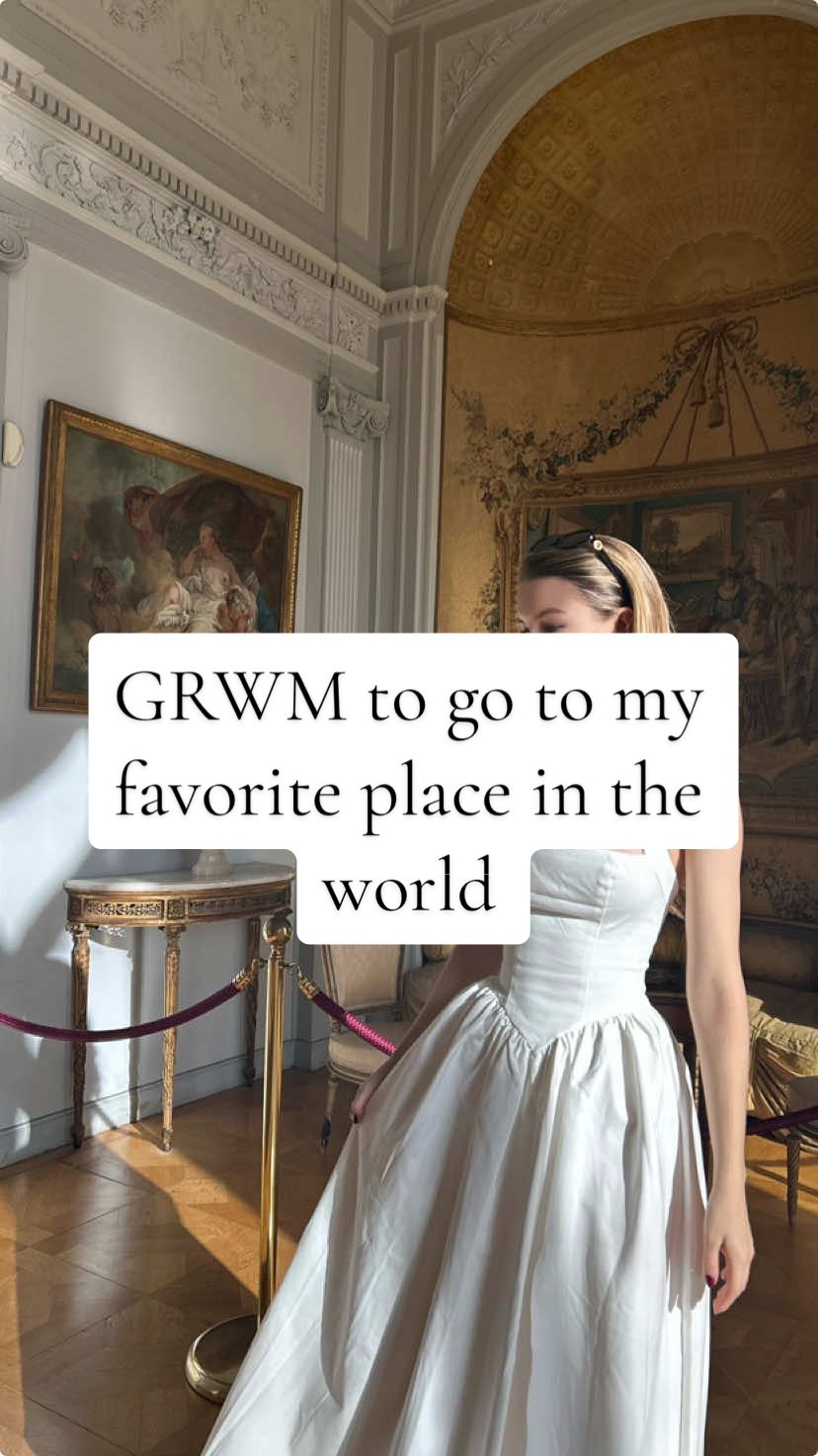 Get ready with me to go to @Villa Ephrussi de Rothschild  Outfit - @SHOWPO dress @Meshki heels & coat Makeup - @Armani beauty luminous silk foundation  @Haus Labs by Lady Gaga Concealer  @Westman-Atelier Contour + mascara @Sisley Paris mascara + powder  @Valentino blush @chantecaille lipstick  @creedfragrance perfume (Wild Flowers) 