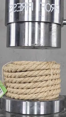 rope and 2500 ton hydraulic press, relax and satisfy with ASMR #asmr #asmrvideo #🇺🇸 #hydraulicpress #fypシ゚viral #fyp #donaltrump #relax #satisfyingvideo #😱 #rope 