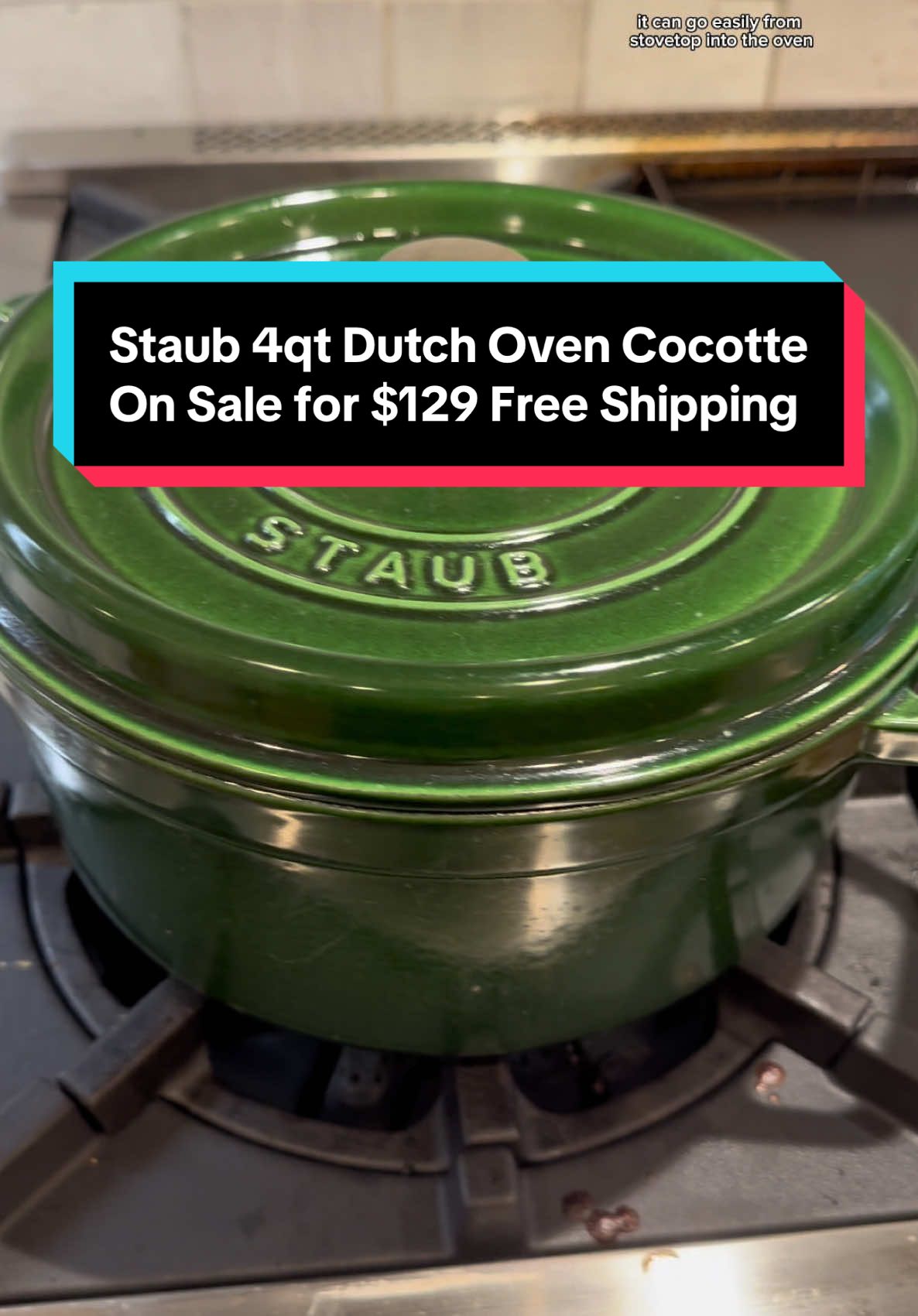I’m in love with my @STAUB USA 4 quart enameled cast iron Dutch oven #madeinfrance #dutchoven #staub #staubcookware #castirondutchoven #staubdutchoven #cocotte #kitchenessentials #tiktokshopfinds 