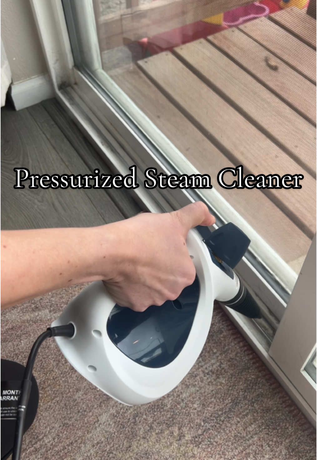 This steam cleaner is amazing!!!! Look how well is cleaned over 5 years if dirt off my sliding glass door tracks!!! #phueutsteamcleaner #steamcleaning #CleanTok #tiktokshop #tiktokshopfinds 
