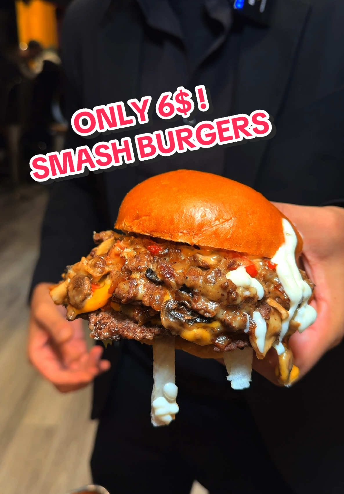 🚨 6$ SPECIAL ON SMASH BURGER AND CHICKEN BURGER 🚨🔥🤩 AT CRUSTY’S EXPRESS 🔥 @crustysexpress  📍 3611 St Laurent Blvd, Montreal, Quebec H2X 2V5 #crustys #smashburger #chickenburger #express #montreal #downtown #tiktokfood #crustysmtl #viral #mtlfood #halalfood #saintlaurent #saucy #tenders  #special 