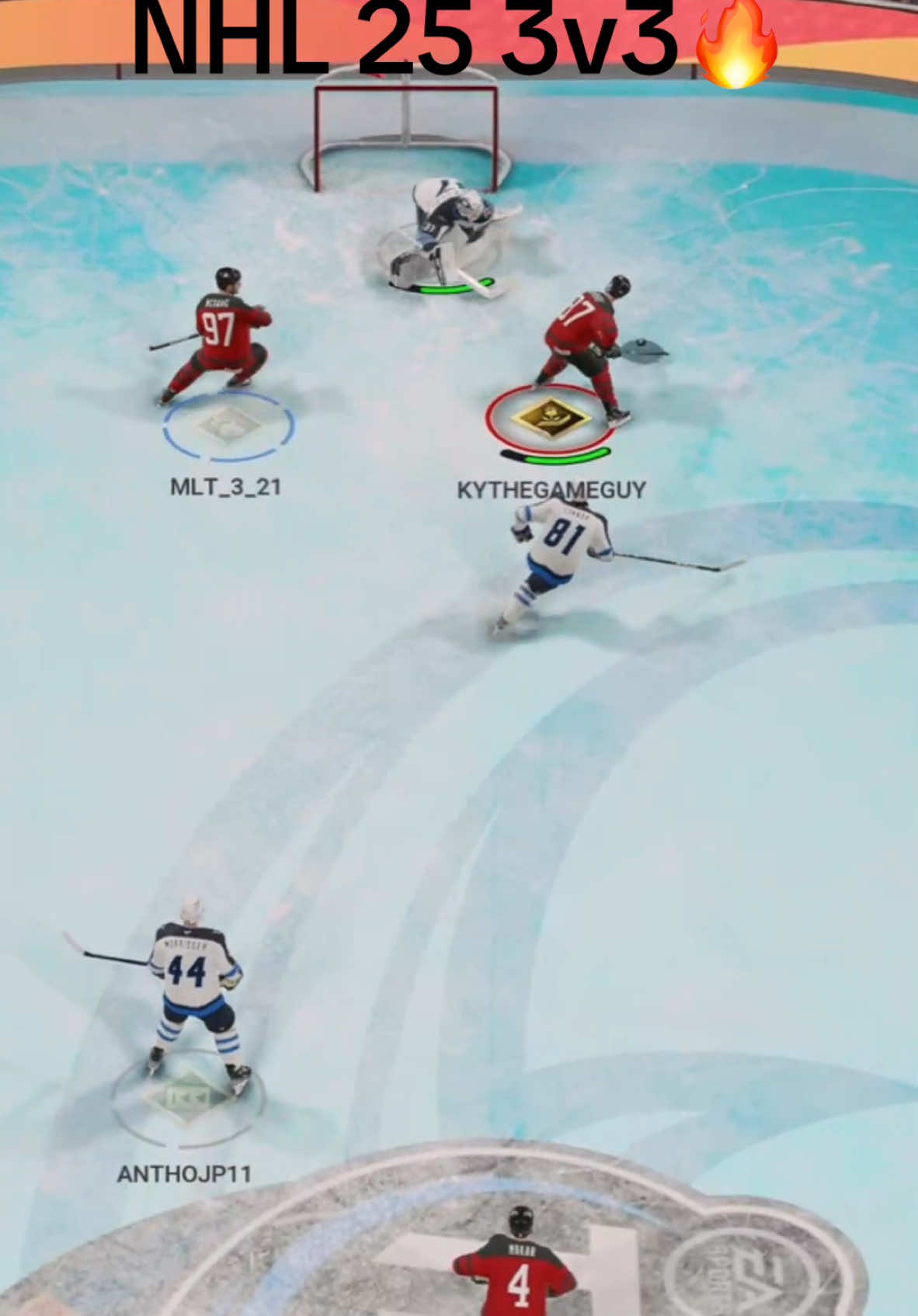 Wish they still had the all star game mode but 3v3 still lit🔥 #NHL #nhl25 #3v3 #hockey #NHLAllStar #fyp 