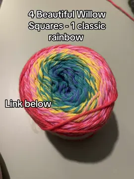 #willowsquares #crochet #crocheters #yarn #ricorumi #spinspin #classicrainbow #ricorumispinspin #yarnshop #frogitcrochet  