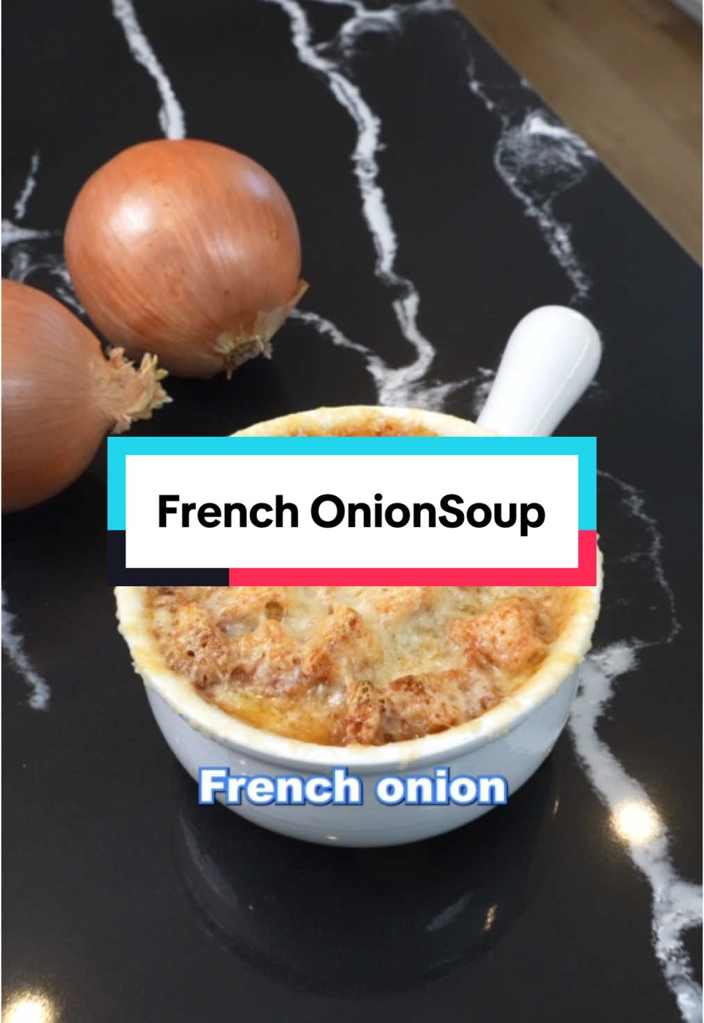 How to make French onion soup! #soup #frenchonionsoup 