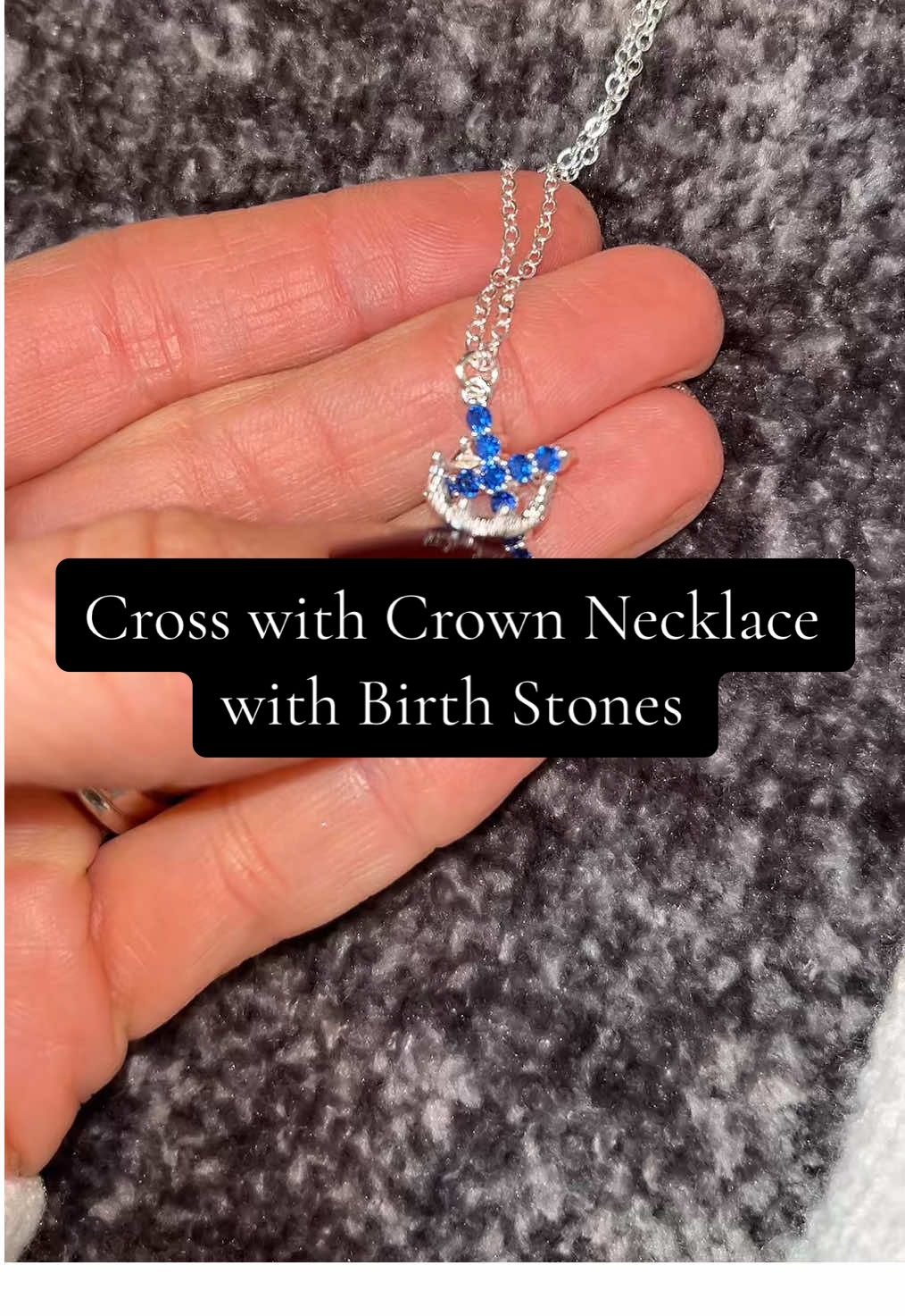 This cross necklace from TikTok Shop is unlike any other! Christ’s crown is around His cross. You can pick the color of stone and either silver or gold chain. Starting at $12.99 with FREE shipping today! This would make a great personalized gift too! #crossnecklace #crosswithcrownnecklace #crosscrownnecklace #christian #christiangifts #christianjewelry #tiktokshopfinds #tiktokshopmusthaves #newyearnewaura #mademyyear 