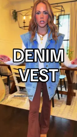 I am absolutely loving all the details on this one!!! Perfectly oversized and so adorable!! 💙✨🫶 #momstyle #momfashion #sahm #millenials #winterfashion #vest #denim #OOTD #outfitideas #newyearnewaura #mademyyear 