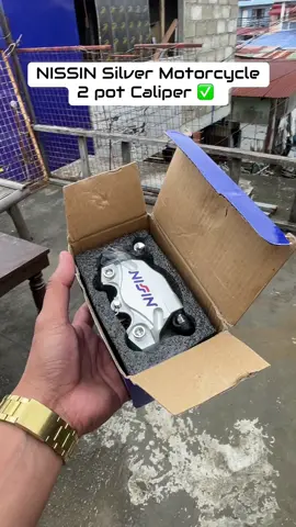 NISSIN Silver Motorcycle 2 pot Caliper ✅ #fffffyyyyyyyppppppppppppp #trendingvideo #viral #trendingtiktok #hondaclick125v3 #nissincaliper 