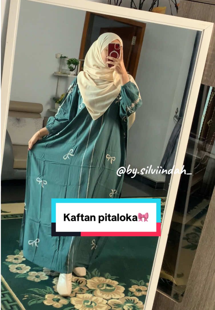 Kaftan Pitaloka yg cantik masya Allah super nyaman adem 🎀🫶😍🥰#kaftan #kaftanrayon #kaftanmurah #kaftanviral #kaftanjumbo 
