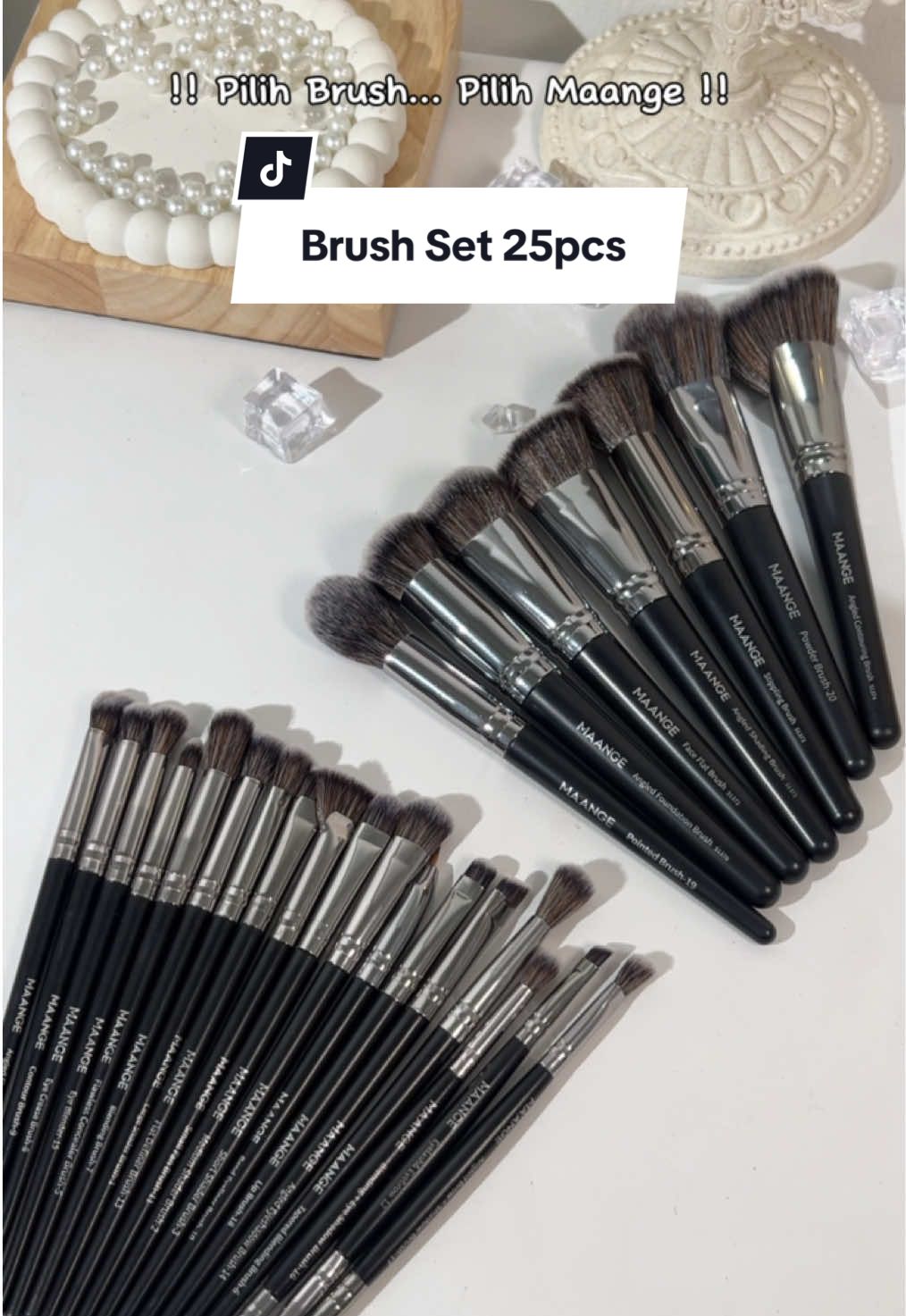 Premium brush 25pcs yang cocok untuk pemula  #MAANGE #MAANGEbeauty #MAANGEtools #viral #pilihbrushpilihMAANGE #racuntiktok #makeup #recommendations #rekomen #maangebrush #brush #maangesetbrush #makeuptools #brushmakeup #makeupbrush  #promoguncang11 #promoguncangtokopedia #shoptokopedia