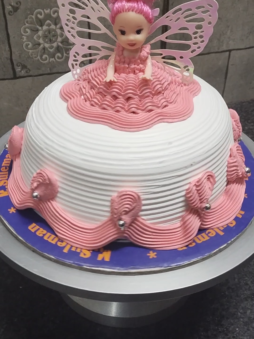 Barbie doll dress cake #foryou 