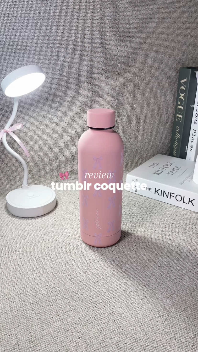 tumblr coquette, lucu bgt gemesh🫶🏻💗🎀 tahan panas & dingin #tumblraesthetic #botolminum #aesthetic #fyp 