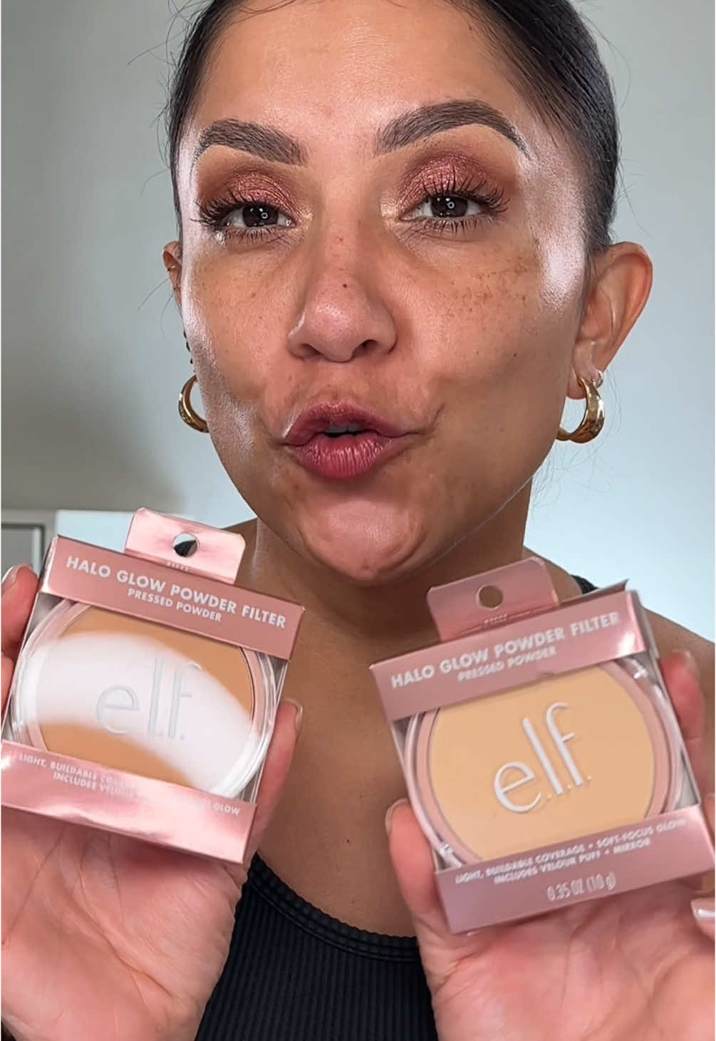 @e.l.f. Cosmetics ow Powder Filter - $14 Shades: Medium Neutral Fair Warm  Elf power grip matte primer @loréal paris usa tint - 210 Neutral L’Oreal true match concealer - W7 Lip combo: @NYX Professional Makeup lip liner - Nude Flip @maccosmetics @MAC Cosmetics USA lipstick - Sweet Deal Elf lip oil - Divine Wine #elfcosmetics #lorealpariscosmetics #drugstoremakeup #affordab #makeupdupe #oilyskin #brownskin #latina #CapCut 