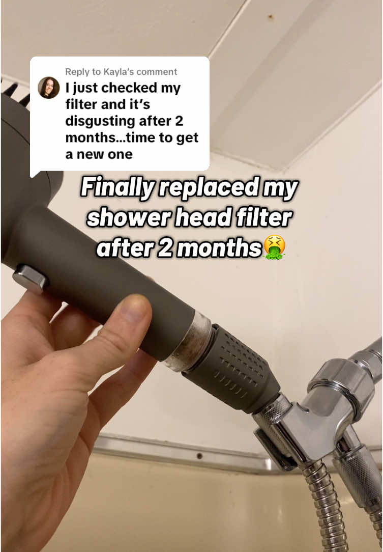 Replying to @Kayla cannot shower without a filter again…😳🤮  #showertok #showerheadfilter #skincare #shower 