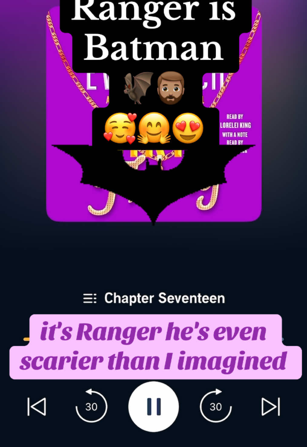 #fyp #BookTok #audiobooktok #audiobook #dirty #thirty #janetevanovich #ranger #is #batman #🦇 #🦇💥 