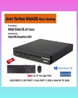🔗 Link Di Bio 🛍️ Item Nombor : AX39 . Acer Veriton X4630G SFF / MICRO Intel Core i3 / i5 (6th Gen) DDR4- SDRAM, Windows10 Pro