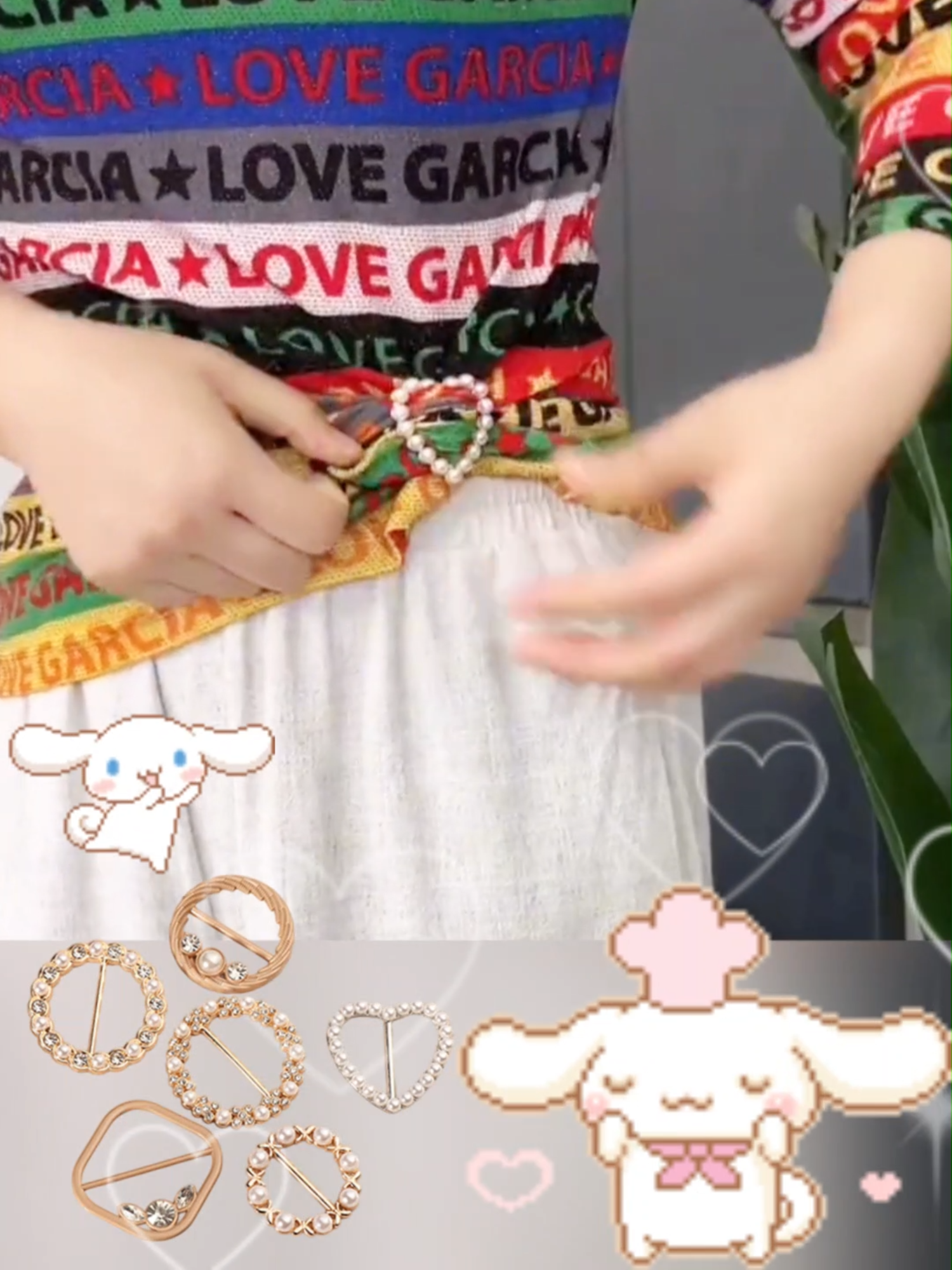 🧡 Simple and elegant, with knotted corners, easy to match 💝 Silk scarf clothes buckle, ingenious, pearl embellishment 💥 Exquisite craftsmanship allows you to easily match various styles of clothes#DIYAccessories #durable #set versatile