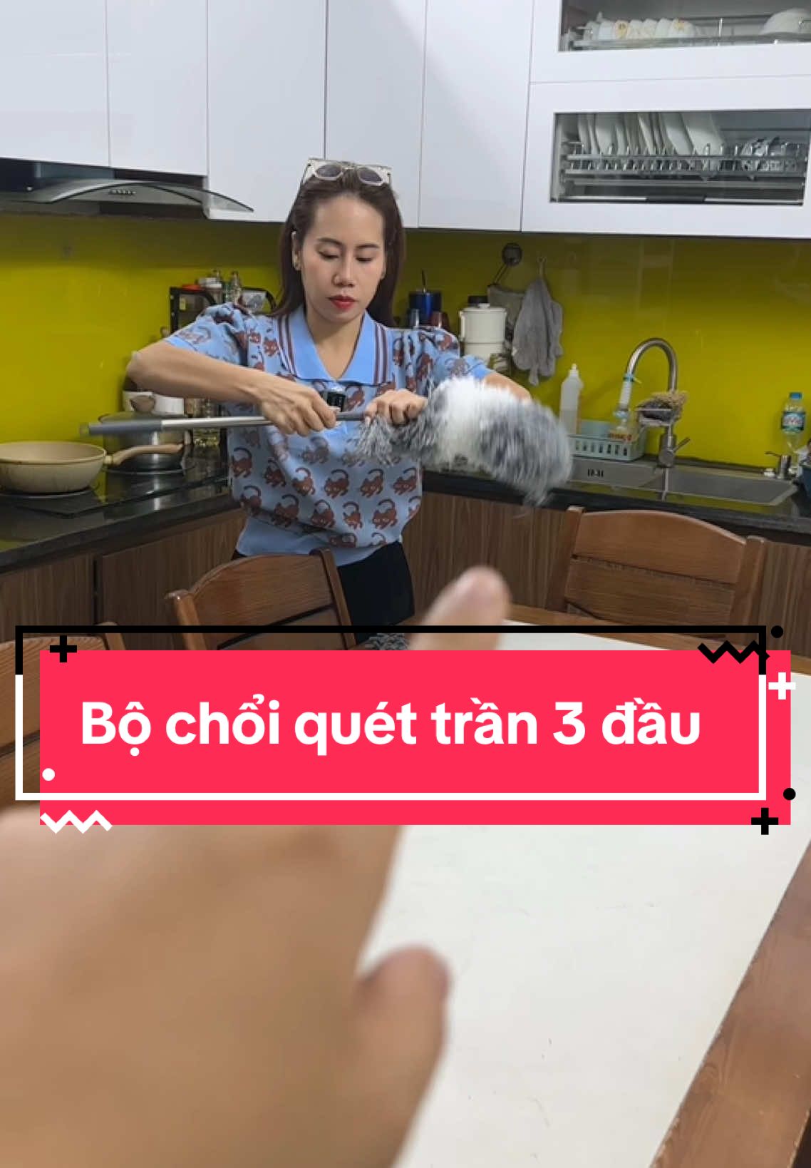 Chổi quét trần nhà 3 đầu thay sạch sẽ mà tiện lợi  #choiquettrannha #choiquettran #choiquetnha #dondepnha #xuhuong #thuythothe 