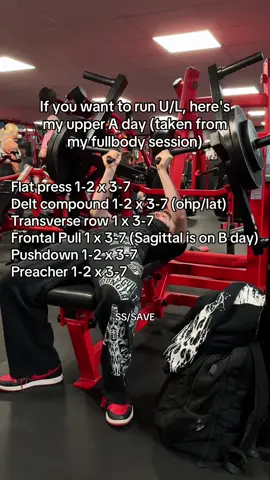 UPPER A DAY SS/SAVE #gym #bodybuilding #optimal #optimaltraining #sciencebased #sciencebasedtraining #hypertrophy #trenbaby #fyp #viral_video #upperlower 