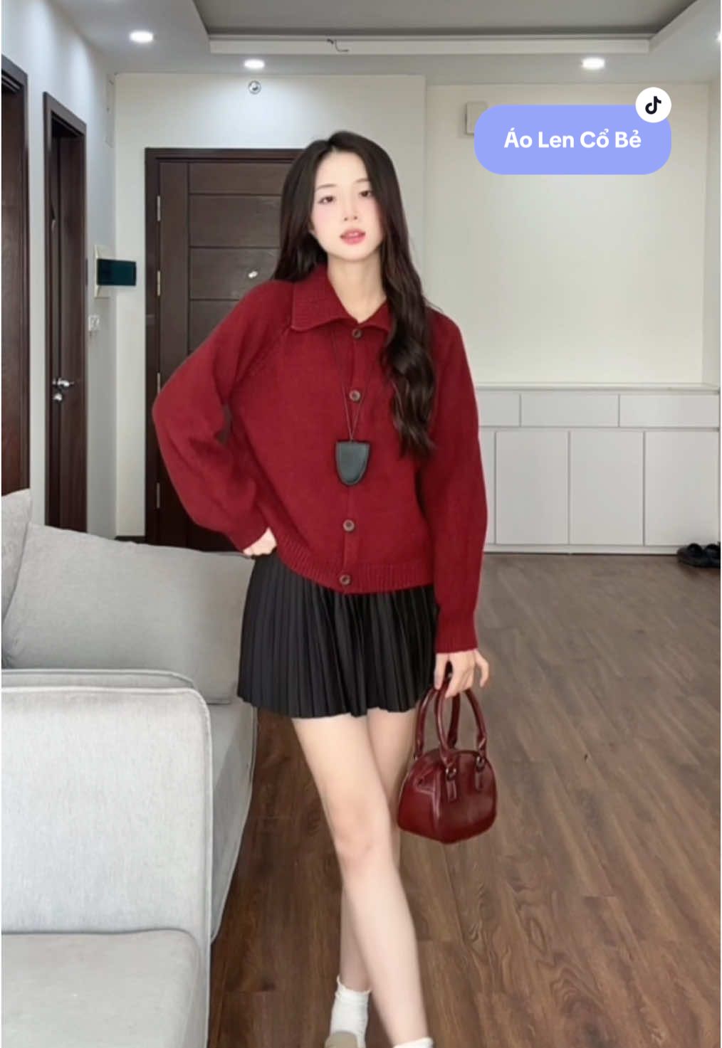 Áo Len cardigan cổ bẻ dệt kim #viral #247store #VideohangThoiTrang #HangMoiVe #xuhuong #OOTD #OOTD #outfit 