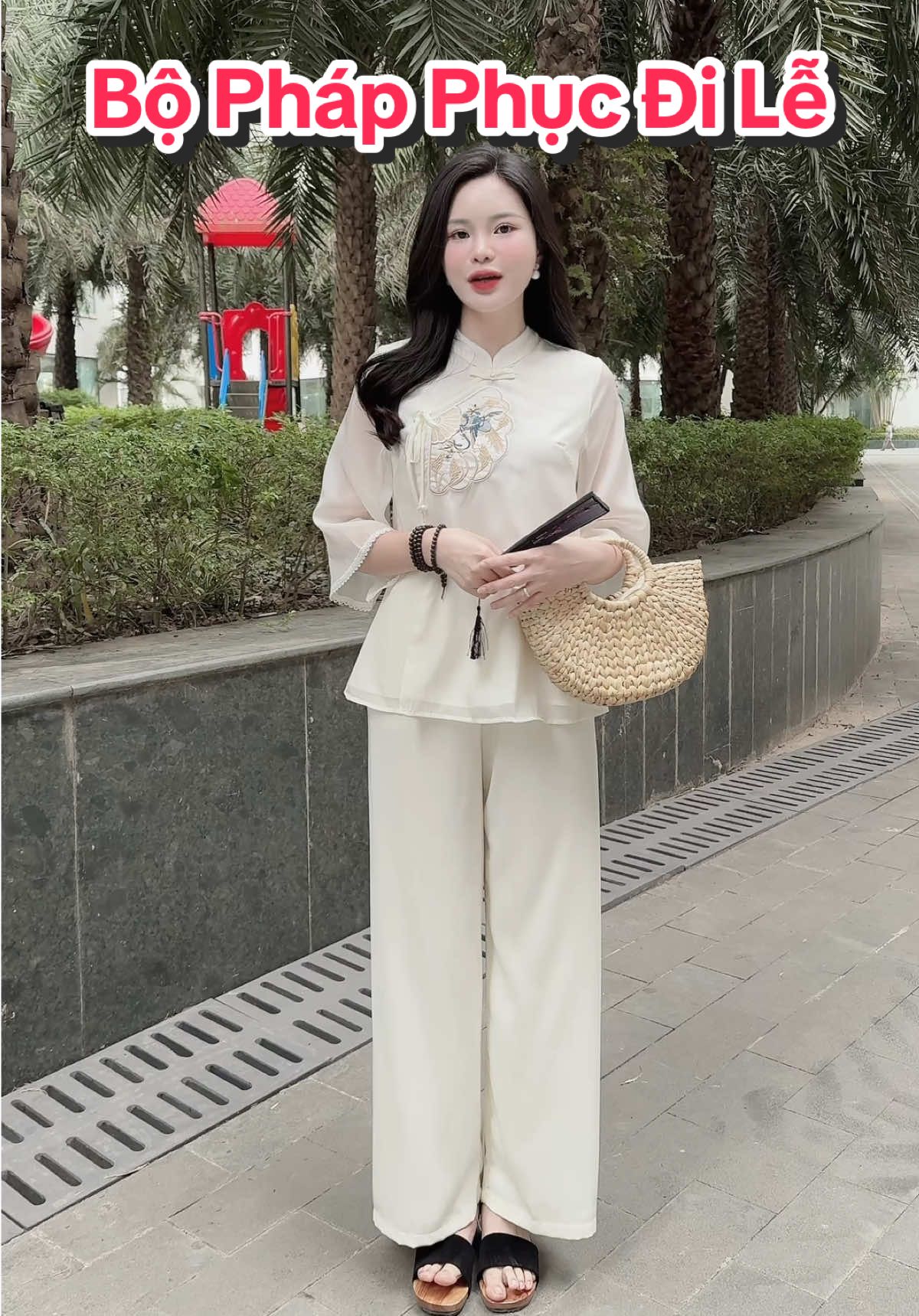 Bộ Quần Áo Đi Chùa Voan Tơ Thêu #champhan #champhanreview #châmphan #review #dobo #bolam #dobolam #bolamdichua #phapphuc #phapphucdichua #dolamdile #thoitrang #thoitrangnu 