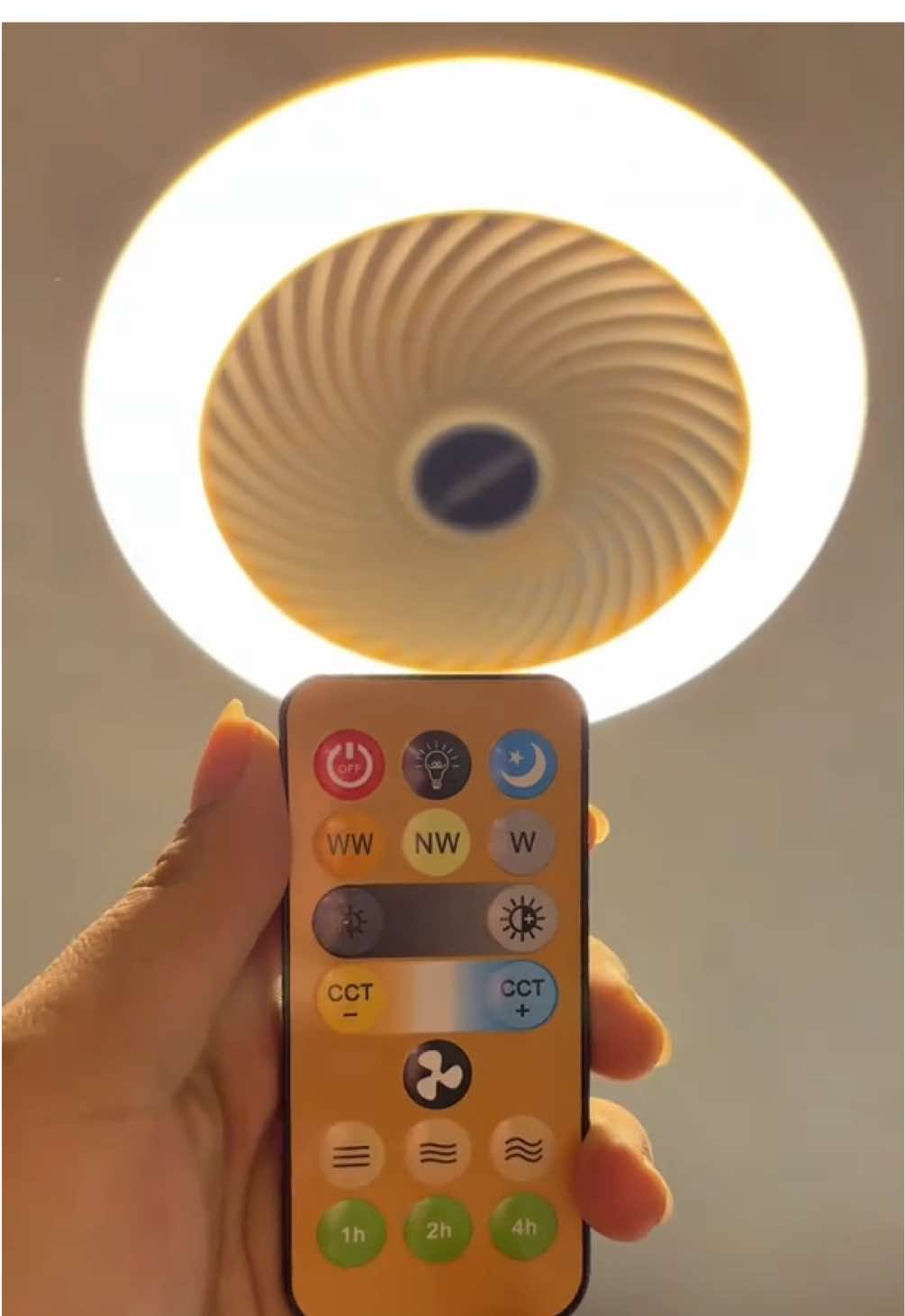 3in1 color + Fan  #ceilinglight #lightwithfan #tricolorlight #hodekt #fypシ゚viral 