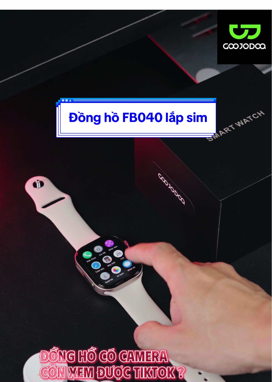 Đồng hồ thông minh có camera, lắp sim nghe gọi, lướt tiktok thoải mái thời lượng pin 800mAh có GPS xem bản đồ #minh #goojodoq #donghochinhhang #donghonam #donghothongminh #tiktokshop 