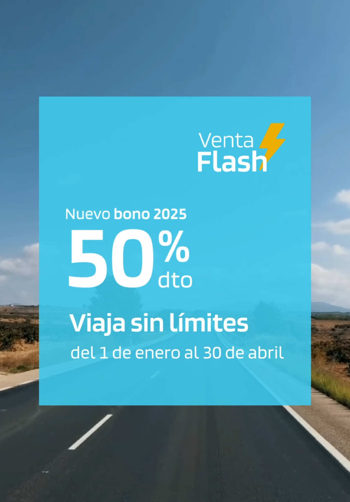 ⚡ 𝗩𝗲𝗻𝘁𝗮 𝗙𝗹𝗮𝘀𝗵 ⚡ Compra ya tu bono del 2025 para viajar a un mismo origen y destino de forma ilimitada hasta el 30/04 🚍 👉 Recuerda que si haces 8 viajes de ida y 8 de vuelta ¡Te devolvemos el dinero! Solo hasta el 2 de enero, píllalo ya que vuelan en alsa.es